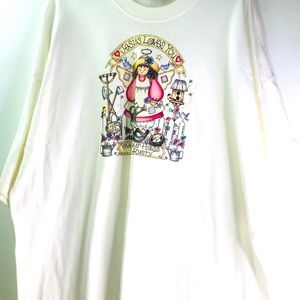 Christian garden angel doll Jesus t shirt NEW Unisex Size 3XL